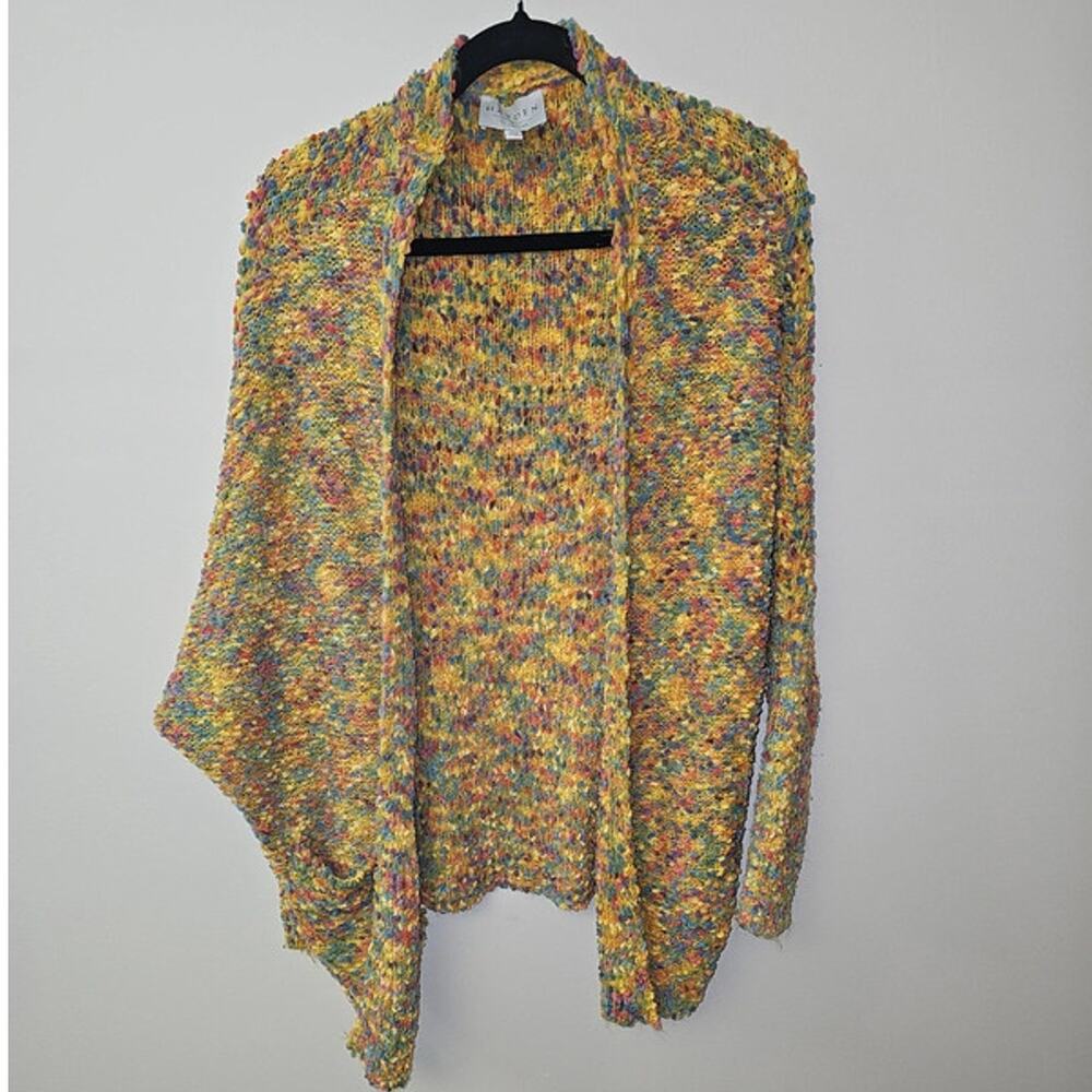 Hayden Los Angeles Oversized Multicolor Popcorn Open Cardigan Size S/M